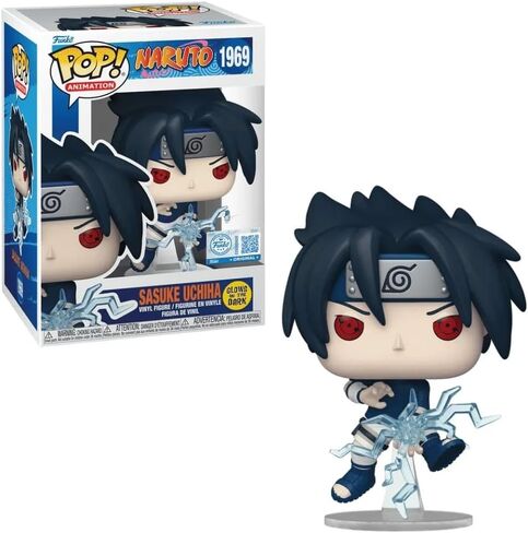 فانكو بوب! الرسوم المتحركة: Naruto Shippuden - Sasuke Uchiha Entertainment Earth Special Glow in The Dark حصريًا # 1969 in Saudi Arabia