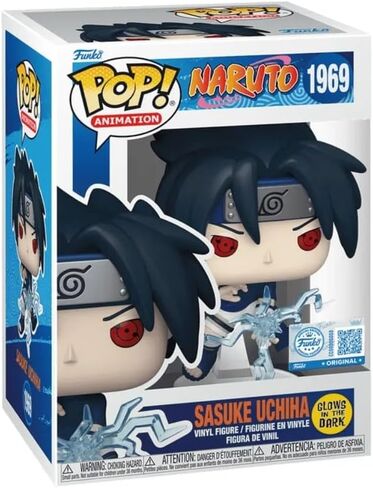 فانكو بوب! الرسوم المتحركة: Naruto Shippuden - Sasuke Uchiha Entertainment Earth Special Glow in The Dark حصريًا # 1969 in Saudi Arabia