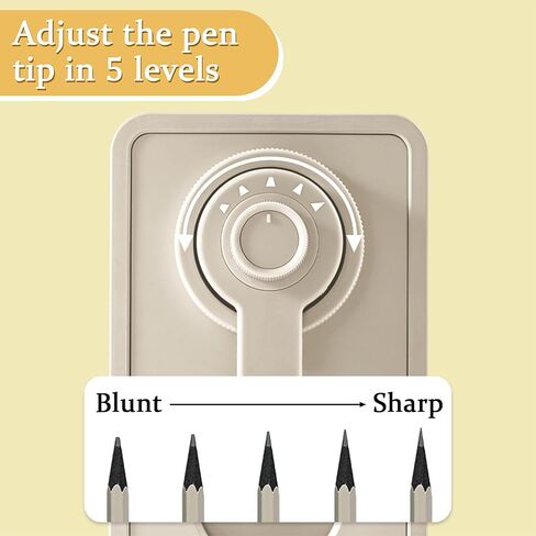 Manual Pencil Sharpener for Kids with Stronger Spiral hob with Adjustable Point for Children, Pencils, Colored Pencils, Classroom, Home and Office, Artists in Saudi Arabia