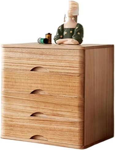 Wooden Desktop Storage Box with Lockable Drawers, Office Supplies A4/Receipt File Organizer, Flat File Cabinet,A in Saudi Arabia