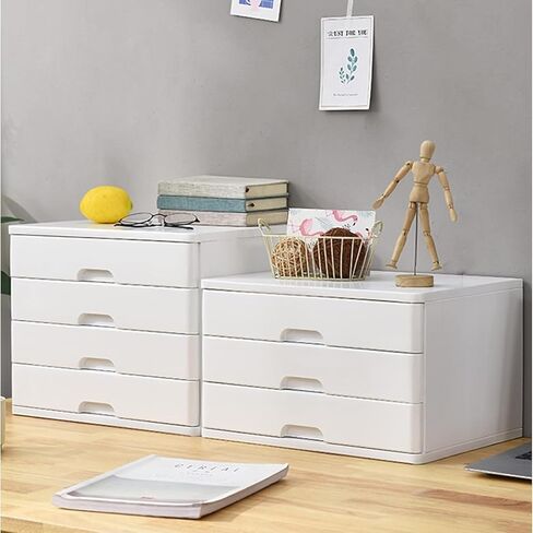 A4 Flat File Cabinet, 4-Layer Drawer Type Desktop Storage Box/Cabinet, Office Supplies and Sundries Desk Organizers,B in Saudi Arabia