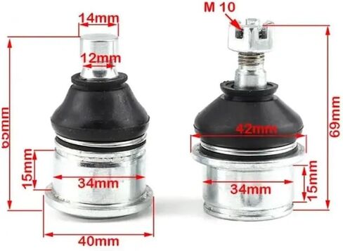 وصلات كروية علوية/سفلية مناسبة لتعليق ذراع التأرجح CF500 لـ CFMoto ATV UTV 500cc لـ CF 188 500 PN 9010-050700 9010-050800 دراجة رباعية (زوج واحد) in Saudi Arabia
