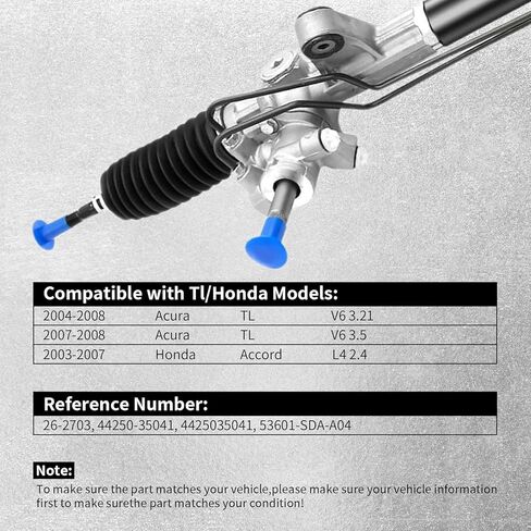 استبدال مجموعة كاملة لرف التوجيه الهيدروليكي وترس من HanbenTex لسيارة Honda Accord 2003-2007، Acura TL V6 2004-2008 OE 26-2703 in Kuwait