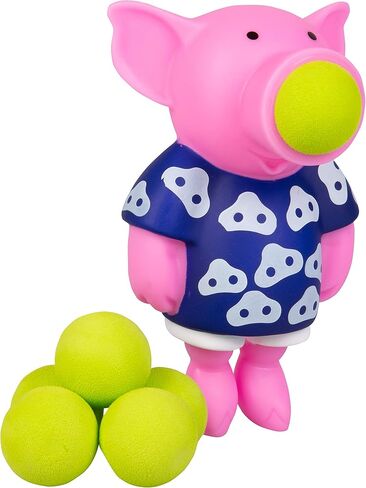 Hog Wild Narwhal Ball Popper Toy - Includes 4 Soft Foam Balls - Squeeze to Pop Air Powered Balls Up to 20 Feet - Launcher Safe for Indoor/Outdoor Play - Party Favor Gift for Kids, Girls, Boys Ages 5+ in Kuwait