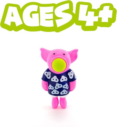 Hog Wild Narwhal Ball Popper Toy - Includes 4 Soft Foam Balls - Squeeze to Pop Air Powered Balls Up to 20 Feet - Launcher Safe for Indoor/Outdoor Play - Party Favor Gift for Kids, Girls, Boys Ages 5+ in Kuwait