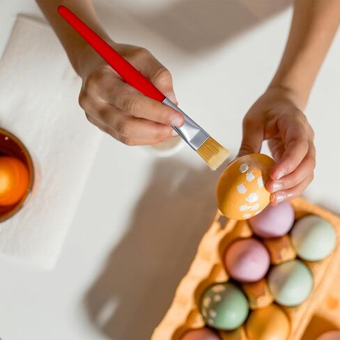 48 قطعة من فرش الطلاء للأطفال، مجموعة فرش رسم كبيرة مستديرة ومسطحة لطلاء الأكريليك بألوان مائية وزيتية قابلة للغسل in Kuwait