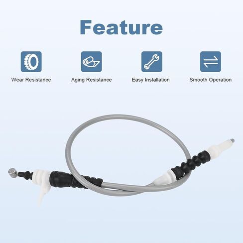 Front Door Hood Release Cable Replacement for 51217259828 Compatible with BMW 320i 328d 328i 335i 330e 330i 340i F30 M3 F80 Hybrid F31 xDrive 2011-2019 Left Driver Side in Saudi Arabia