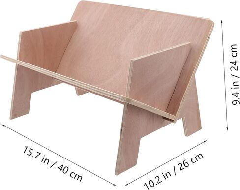 Gadpiparty 1Pc Assembled Bookshelf Simple Desktop Book Rack Log Color for Organizing Files and Magazines and Storage for Office and Study Room in Saudi Arabia
