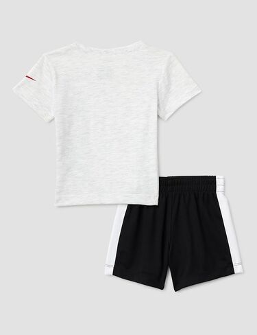 Nike T-Shirt & Shorts Set Gray/White Infant Boys 2-Piece Just Do It Sz 18 Months in Saudi Arabia