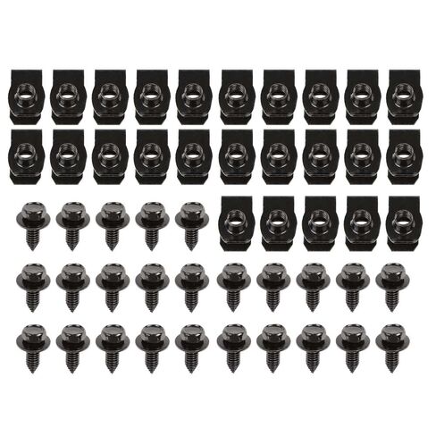 G-PLUS Fender Bolts & U Nuts 5/16-18 x 7/8" x 3/4" Washer 1/2" Hex Head 50 PCS Kit Body Compatible with Buick/Chevy/GMC/Pontiac/Oldsmobile in Saudi Arabia