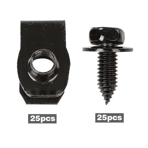 G-PLUS Fender Bolts & U Nuts 5/16-18 x 7/8" x 3/4" Washer 1/2" Hex Head 50 PCS Kit Body Compatible with Buick/Chevy/GMC/Pontiac/Oldsmobile in Saudi Arabia