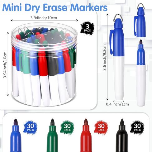 120 Pcs Mini Permanent Markers for Nurses Badge Mini Markers with Golf Keychain Clips Golf Ball Point for Office Classroom Supplies (Multicolor) in Saudi Arabia
