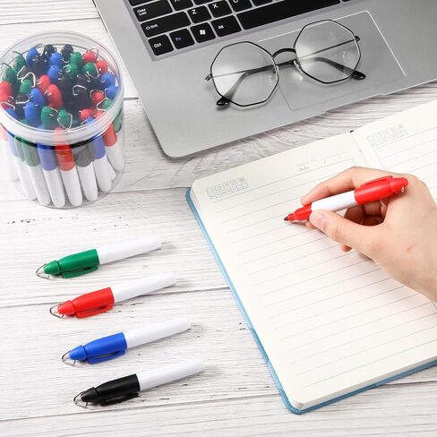 120 Pcs Mini Permanent Markers for Nurses Badge Mini Markers with Golf Keychain Clips Golf Ball Point for Office Classroom Supplies (Multicolor) in Saudi Arabia