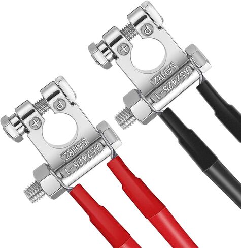 4 Pairs Battery Terminal Connectors Negative and Positive Top Post Battery Connector for Marine Car Boat RV and Vehicles in Saudi Arabia