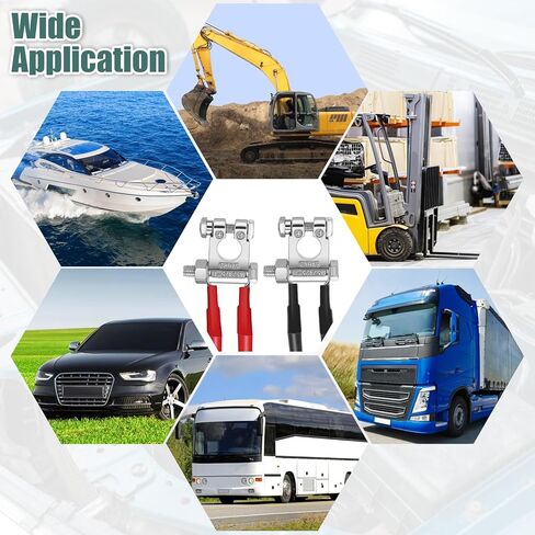 4 Pairs Battery Terminal Connectors Negative and Positive Top Post Battery Connector for Marine Car Boat RV and Vehicles in Saudi Arabia