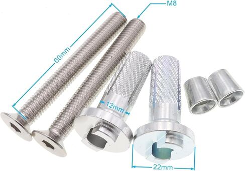 1 Pair 22mm Retrofit Motorcycle Handguard Mounting Bracket Holder Screw in Kuwait