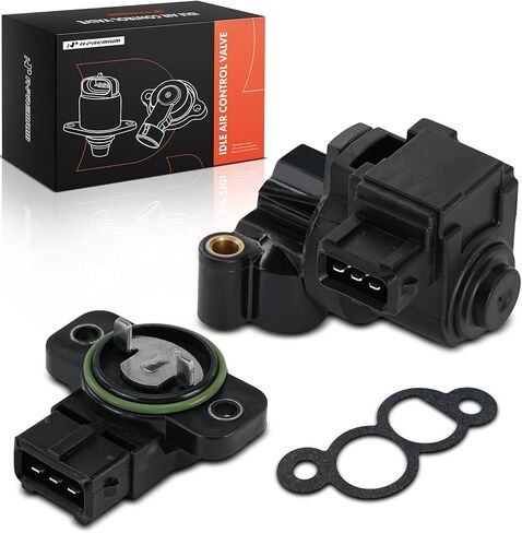 A-Premium Idle Air Control Valve IAC + Throttle Position Sensor TPS Compatible with Hyundai Sonata 1999-2005, Santa Fe 2001-2006, Tiburon 2003-2008, Tucson 2005-2009 & Kia Optima 2001-2006 in Saudi Arabia