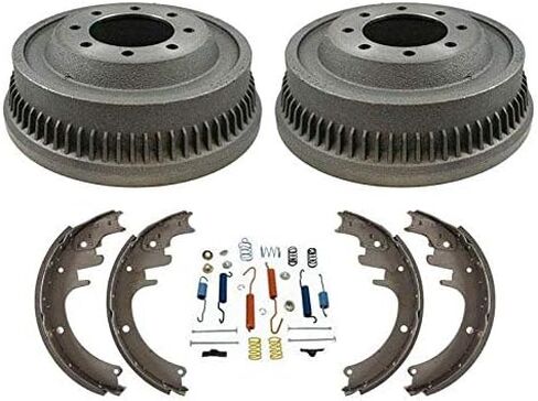 Rear Drums & Shoes & Brake Shoe Springs Replacement Parts For Dodge RAM 2500 Pick Up 1994 1995 1996 1997 1998 1999 in Saudi Arabia