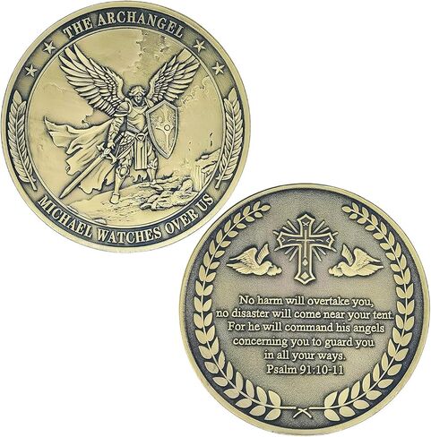 Archangel Saint Michael Challenge Coin Religious Coins Christian Collectors Coin (Single Coin) in Kuwait