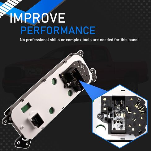 Air Conditioning Heater Climate Control Switch Module Panel Compatible with 2006-2008 Dodge Ram 1500 2500 3500 Replaces 55057079AB 55057079AA P55057079AB 55057079 P55057079 55056569AE in Saudi Arabia