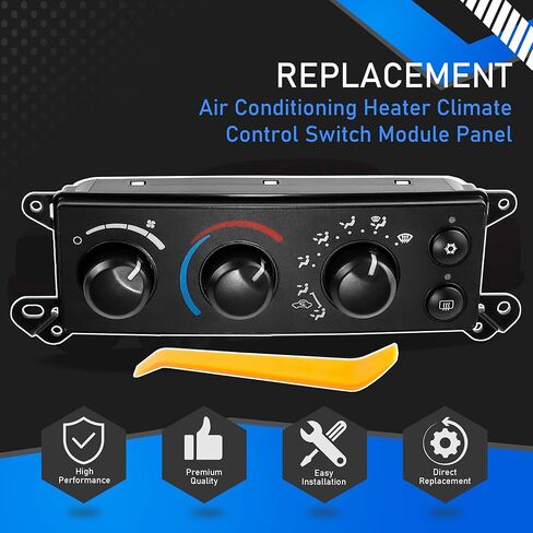 Air Conditioning Heater Climate Control Switch Module Panel Compatible with 2006-2008 Dodge Ram 1500 2500 3500 Replaces 55057079AB 55057079AA P55057079AB 55057079 P55057079 55056569AE in Saudi Arabia