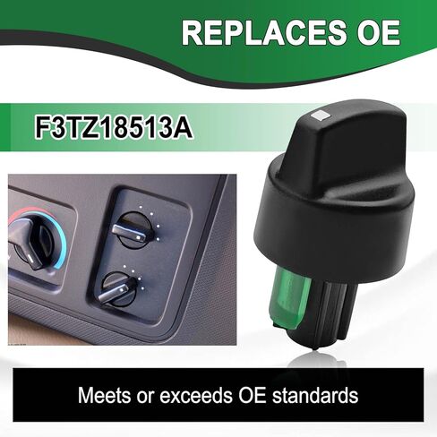A/C Heat Control Knob Switch Button Repace# F3TZ18513A Compatible with 1993-1994 Ford E-150/ Explorer/E-250/ Ranger 1PCS A/C Knob in Saudi Arabia