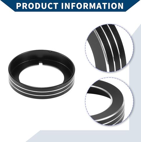 حلقة غطاء لمقبض مفتاح التحكم في المصباح الأمامي لسيارة Ford F150 2015-2020 / زخرفة داخلية / سبائك ألومنيوم أنيقة / قطعة واحدة باللون الأزرق in Saudi Arabia