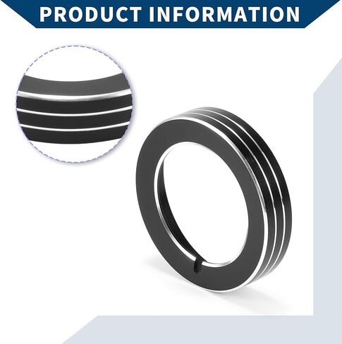 حلقة غطاء لمقبض مفتاح التحكم في المصباح الأمامي لسيارة Ford F150 2015-2020 / زخرفة داخلية / سبائك ألومنيوم أنيقة / قطعة واحدة باللون الأزرق in Saudi Arabia