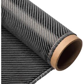 4.2ft x12in Carbon Fiber Fabric Roll – 3K Twill Weave, 200gsm Black Carbon Fiber Cloth for Reinforcement, Auto DIY, Marine & RC Projects in Kuwait