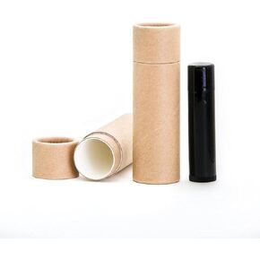 1 OZ Kraft Brown Paperboard Cosmetic/Lotion/Lip Balm/Deodorant Tubes (50) in Saudi Arabia