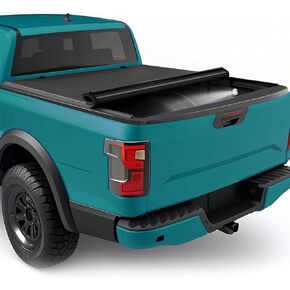 غطاء سرير شاحنة ناعم قابل للطي متوافق مع سرير 2017-2025 Ford F250 F350 F450 Super Duty 6.8ft (82")، مقاوم للماء، شديد التحمل، سهل التركيب in Kuwait