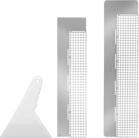 3 Pcs Mesh Ruler Grid, Diamond Art Rulers, Stainless Steel Diamond Drawing Rulers, 5D Drawing Mesh Ruler with Fix Tools, Dot Drill Alignment Tool, 240/400 Blank Grids for DIY Art Crafts in Saudi Arabia