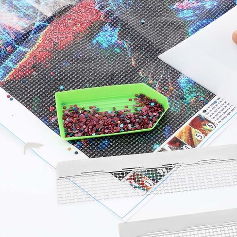 3 Pcs Mesh Ruler Grid, Diamond Art Rulers, Stainless Steel Diamond Drawing Rulers, 5D Drawing Mesh Ruler with Fix Tools, Dot Drill Alignment Tool, 240/400 Blank Grids for DIY Art Crafts in Saudi Arabia
