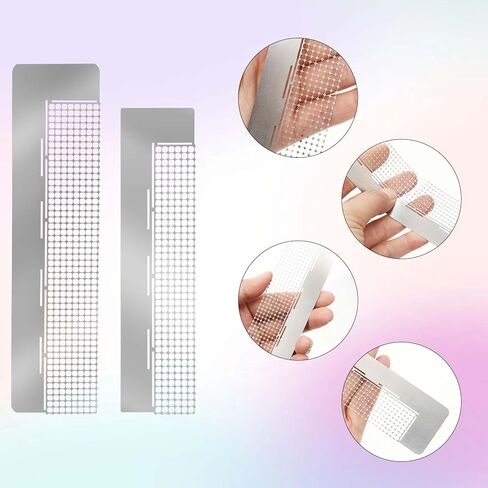 3 Pcs Mesh Ruler Grid, Diamond Art Rulers, Stainless Steel Diamond Drawing Rulers, 5D Drawing Mesh Ruler with Fix Tools, Dot Drill Alignment Tool, 240/400 Blank Grids for DIY Art Crafts in Saudi Arabia