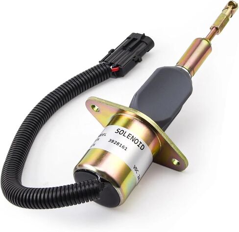 DC12V 24 فولت 3928161 المولد محرك الوقود اغلاق وقف الملف اللولبي صمام لهب قطع الوقود صمام التحكم التبديل مولد أجزاء (24 فولت) in Saudi Arabia