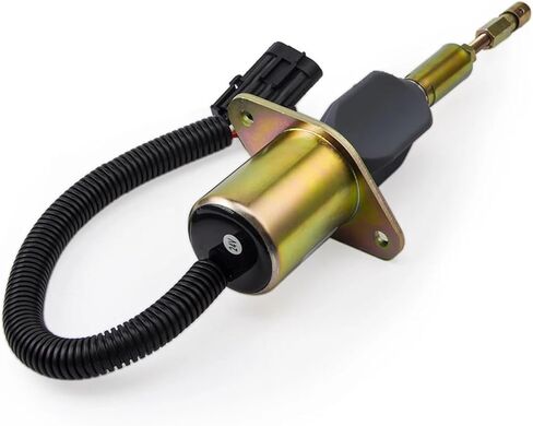 DC12V 24 فولت 3928161 المولد محرك الوقود اغلاق وقف الملف اللولبي صمام لهب قطع الوقود صمام التحكم التبديل مولد أجزاء (24 فولت) in Saudi Arabia