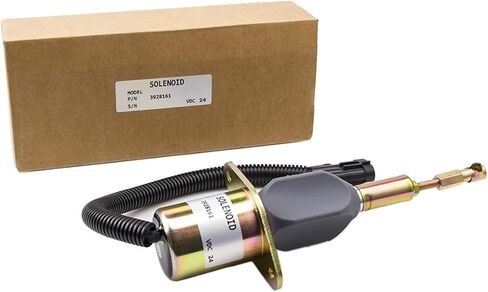 DC12V 24 فولت 3928161 المولد محرك الوقود اغلاق وقف الملف اللولبي صمام لهب قطع الوقود صمام التحكم التبديل مولد أجزاء (24 فولت) in Saudi Arabia