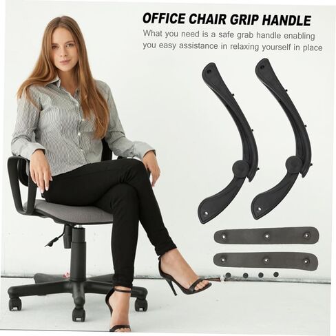 Angoily Movable Armrests Swivel Chair Armrest Replacement Comfortable Grip Handles for Work Chairs in Saudi Arabia