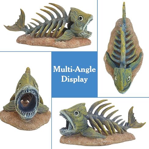 kathson Large Resin Dinosaur Triceratops Skull Décor Aquarium Decoration Reptiles Hideout Fish Tank Ornament Home Landscape Decor in Saudi Arabia
