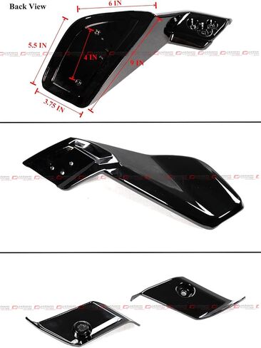 Painted Gloss Black HPD Style Trunk Lid Spoiler Wing Compatible with 2022 2023 Honda Civic 5 Door Hatchback Model in Saudi Arabia