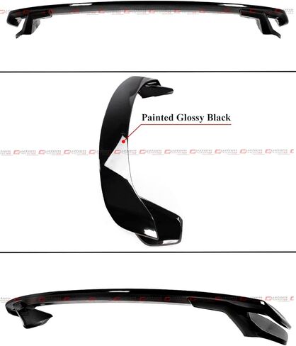 Painted Gloss Black HPD Style Trunk Lid Spoiler Wing Compatible with 2022 2023 Honda Civic 5 Door Hatchback Model in Saudi Arabia