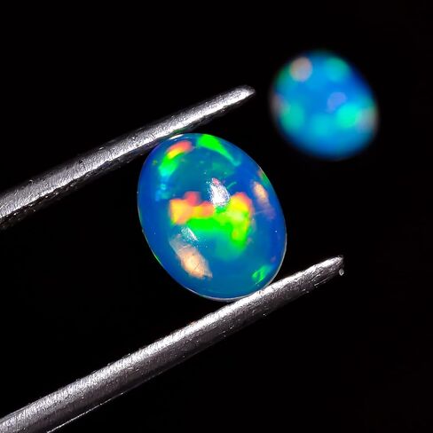 5 قطع، كابوشون أوبال بارايبا طبيعي من AURA GEMS، مجموعة أشكال مختلطة، مستلزمات صناعة المجوهرات، أحجار كريمة شفاء طاقة شاكرا، كريستال أوبال أزرق حقيقي، حجر الميلاد، صفقة بالجملة من 5 مم إلى 12 مم in Saudi Arabia