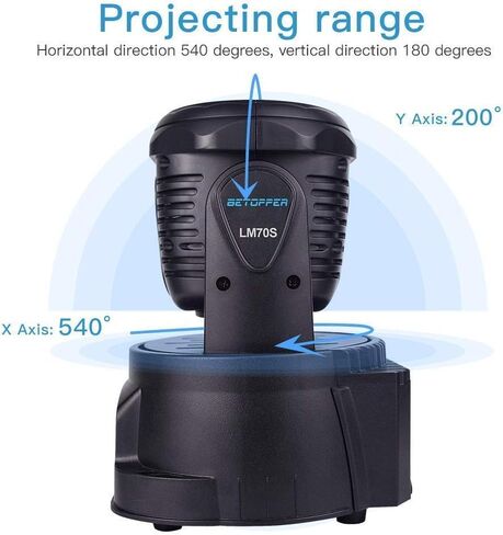 بيتوبر مصابيح مسرح صغيرة برأس متحرك 7×8 واط LED 9/14 قناة اضواء ديسكو اضواء دي جي بي دبليو DMX512 تعمل بالصوت عالية الطاقة رائعة للغاية للحفلات وحفلات الزفاف والنوادي والحانات والعروض in Kuwait