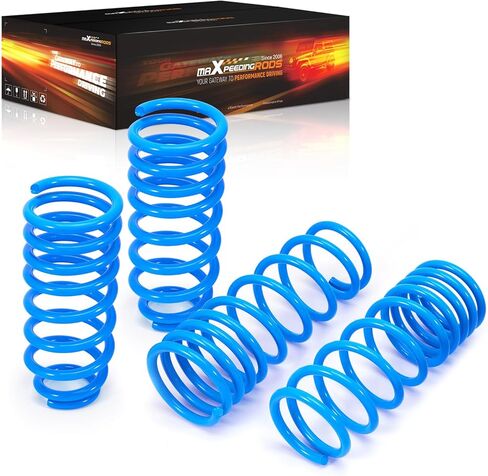maXpeedingrods Lowering Springs for Honda Accord 2008-2012, for Acura TL 2009-2014, for Acura TSX 2010-2014, SAE 9254 Cold-Wound Steel Front 2" Rear 1.8" Lowering Coil Springs, Blue in Saudi Arabia