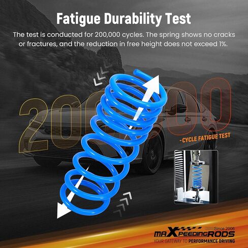 maXpeedingrods Lowering Springs for Honda Accord 2008-2012, for Acura TL 2009-2014, for Acura TSX 2010-2014, SAE 9254 Cold-Wound Steel Front 2" Rear 1.8" Lowering Coil Springs, Blue in Saudi Arabia
