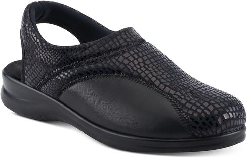 Spring Step Flexus Flexia Leather Clogs for Women - European Slingback Round Toe Slip-On Shoes - Ladies Casual Platform Clog for Work in Saudi Arabia