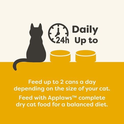 Applaws Natural Wet Cat Food in Broth, Limited Ingredient Canned Wet Cat Food, No Additives, Made with Natural Ingredients, Mackerel & Sardine in Broth (24 x 5.5oz Cans) in Saudi Arabia