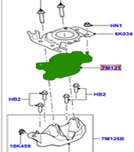 حامل ناقل الحركة متوافق مع Land Rover LR2 LR062669 in Kuwait