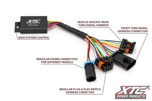 مجموعة إشارة الانعطاف UTV ذاتية الإلغاء من XTC Power Products متوافقة مع 2018+Polaris RZR S in Saudi Arabia