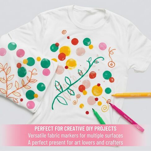 Mr. Pen- Fabric Markers, 36 Pack, Colorful, Fabric Markers Permanent for Clothes for T-Shirts, Bags, Textile, Canvas in Saudi Arabia